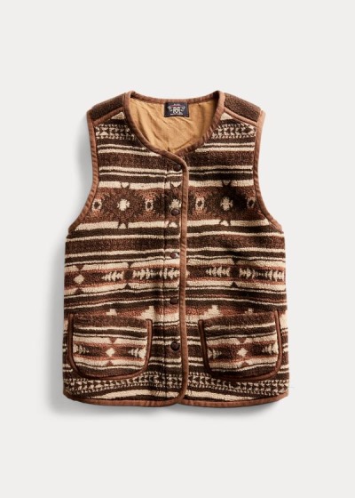 Women's Ralph Lauren Southwestern Fleece Vests | 768042MTS